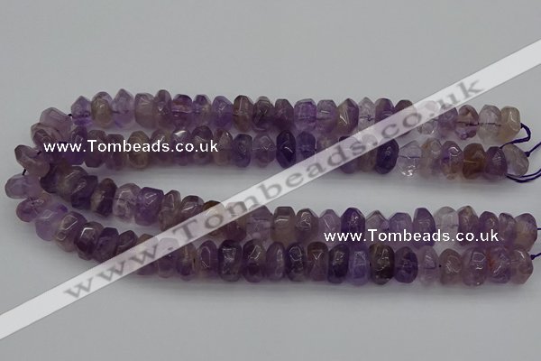 CNG1178 15.5 inches 6*14mm - 8*14mm nuggets ametrine beads