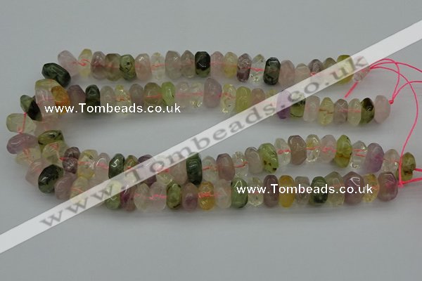 CNG1182 15.5 inches 6*14mm - 8*14mm nuggets mixed quartz beads