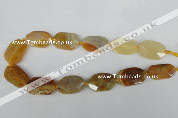 CNG1200 15.5 inches 20*30mm - 25*35mm freeform agate beads