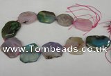 CNG1208 15.5 inches 25*35mm - 35*45mm freeform agate beads