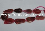 CNG1209 15.5 inches 25*35mm - 35*45mm freeform agate beads