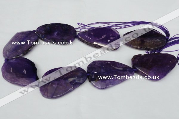 CNG1210 15.5 inches 30*45mm - 35*50mm freeform agate beads