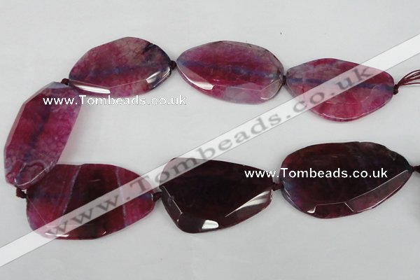 CNG1212 15.5 inches 30*45mm - 40*50mm freeform agate beads