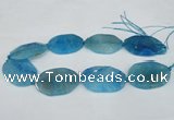 CNG1214 15.5 inches 25*40mm - 30*45mm freeform agate beads