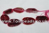 CNG1220 15.5 inches 30*45mm - 40*55mm freeform agate beads