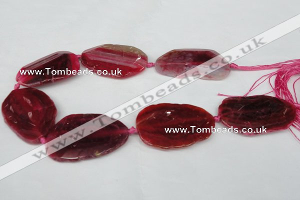 CNG1220 15.5 inches 30*45mm - 40*55mm freeform agate beads