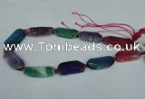 CNG1225 15.5 inches 18*30mm - 20*45mm freeform agate beads