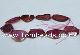 CNG1231 15.5 inches 25*35mm - 35*45mm freeform agate beads