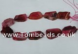 CNG1239 15.5 inches 25*35mm - 30*45mm freeform agate beads