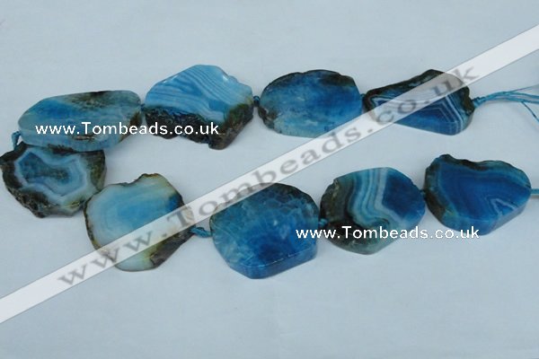 CNG1241 15.5 inches 30*40mm - 40*50mm freeform agate beads