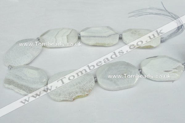 CNG1242 15.5 inches 30*40mm - 40*50mm freeform agate beads