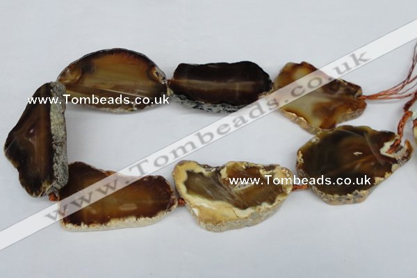 CNG1246 15.5 inches 30*50mm - 40*60mm freeform agate beads