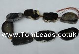 CNG1248 15.5 inches 30*40mm - 40*50mm freeform agate beads