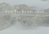 CNG1307 15.5 inches 20*25mm – 25*35mm nuggets white crystal beads