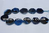 CNG1337 15.5 inches 32*35mm faceted freeform agate beads