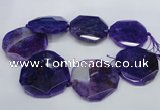 CNG1345 15.5 inches 52*55mm faceted freeform agate beads