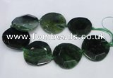 CNG1348 15.5 inches 52*55mm faceted freeform agate beads