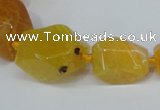 CNG1355 15.5 inches 8*10mm - 20*25mm faceted nuggets agate beads