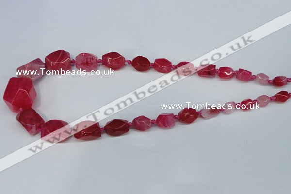 CNG1356 15.5 inches 8*10mm - 20*25mm faceted nuggets agate beads