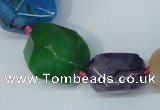 CNG1361 15.5 inches 8*10mm - 20*25mm faceted nuggets agate beads