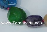 CNG1361 15.5 inches 8*10mm - 20*25mm faceted nuggets agate beads