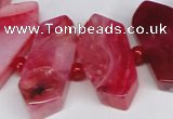 CNG1393 15.5 inches 15*25mm - 20*40mm wand agate gemstone beads