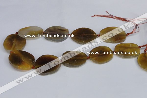 CNG1412 15.5 inches 25*35mm - 35*38mm faceted freeform agate beads