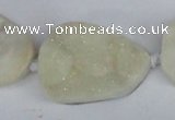 CNG1415 15.5 inches 25*35mm - 30*40mm freeform agate beads