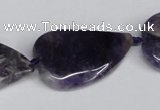 CNG1425 15.5 inches 22*30mm - 25*35mm freeform amethyst beads