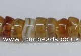 CNG1440 15.5 inches 6*12mm - 10*12mm nuggets agate gemstone beads