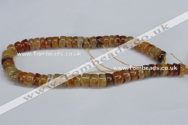 CNG1440 15.5 inches 6*12mm - 10*12mm nuggets agate gemstone beads