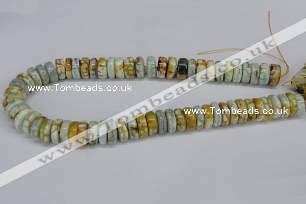 CNG1445 15.5 inches 6*15mm - 8*15mm nuggets agate gemstone beads