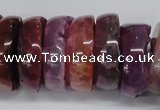 CNG1457 15.5 inches 8*25mm - 12*25mm nuggets agate gemstone beads