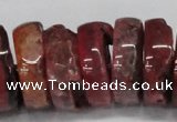 CNG1460 15.5 inches 10*30mm - 12*30mm nuggets agate gemstone beads