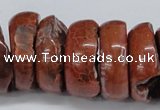 CNG1462 15.5 inches 11*30mm - 13*30mm nuggets agate gemstone beads