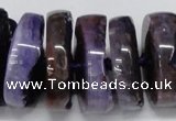 CNG1465 15.5 inches 12*35mm nuggets agate gemstone beads