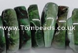 CNG1466 15.5 inches 12*35mm nuggets agate gemstone beads