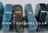 CNG1467 15.5 inches 12*35mm nuggets agate gemstone beads