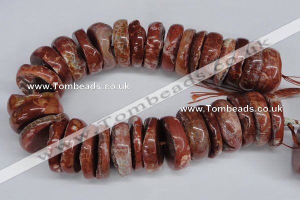 CNG1468 15.5 inches 12*35mm nuggets agate gemstone beads