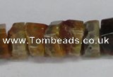 CNG1477 15.5 inches 8*15mm - 12*15mm nuggets agate gemstone beads