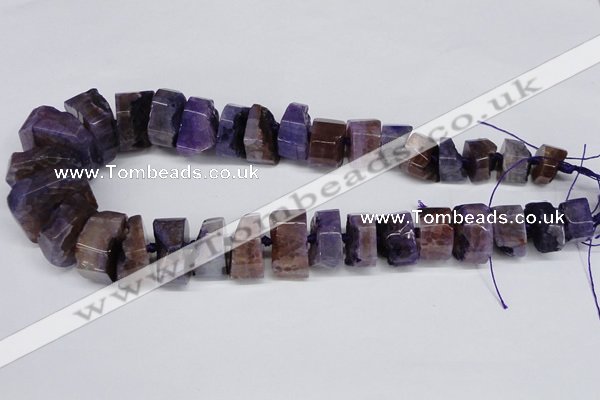 CNG1484 15.5 inches 10*15mm - 12*25mm nuggets agate gemstone beads