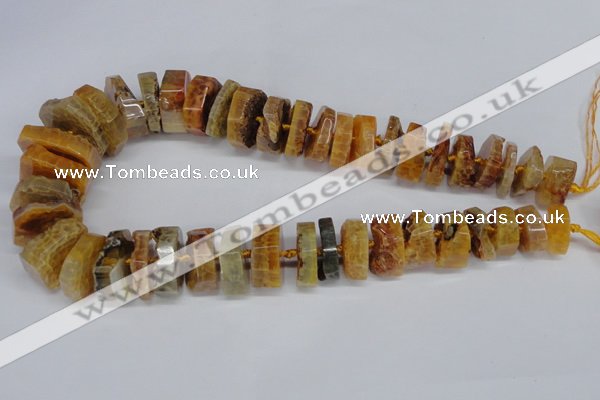 CNG1486 15.5 inches 10*15mm - 12*25mm nuggets agate gemstone beads