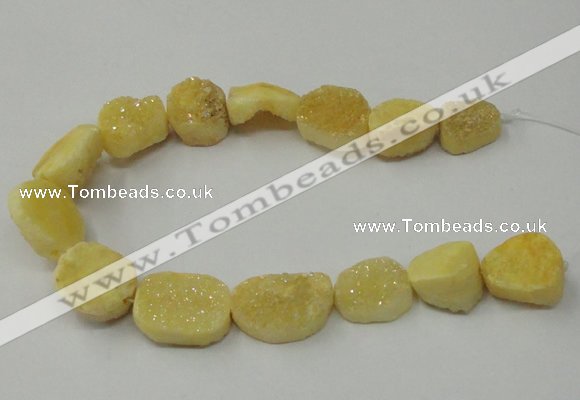 CNG1518 8 inches 12*16mm - 15*22mm freeform agate beads