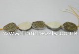 CNG1528 8 inches 22*30mm - 25*35mm freeform agate beads