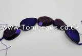 CNG1531 8 inches 25*35mm - 35*45mm freeform agate beads