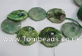 CNG1552 15.5 inches 50*52mm faceted freeform agate beads