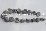 CNG1577 18*25mm - 20*30mm nuggets plated druzy agate beads