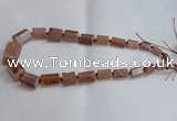 CNG1594 15.5 inches 10*15mm - 18*20mm nuggets plated quartz beads