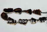 CNG1615 15.5 inches 25*35mm - 30*45mm freeform agate gemstone beads