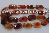 CNG1634 15.5 inches 25*35mm - 25*40mm faceted freeform agate beads